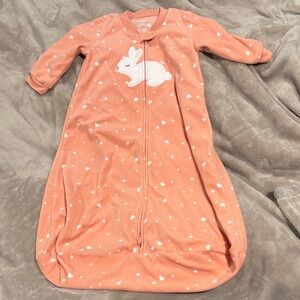 Carter's Peach Bunny Sleep Sack